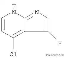 Molecular Structure of 1211582-49-8 (4-Chloro-3-fluoro-1H-pyrrolo[2,3-b]pyridine)